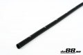 Silicone Hose Black straight length 0,25'' (6,5mm)