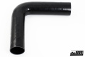 Silikonslang Svart 90 grader långt ben 2,5´´ (63mm) Silikonslang Svart 90 grader långt ben 2,5´´ (63mm)
