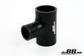 Silikonslang Svart T 2´´ + 1´´ (51mm+25mm) Silikonslang Svart T 2´´ + 1´´ (51mm+25mm)