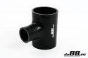 Silikonslang Svart T 2,5´´ + 1,5´´ (63+38mm) Silikonslang Svart T 2,5´´ + 1,5´´ (63+38mm)