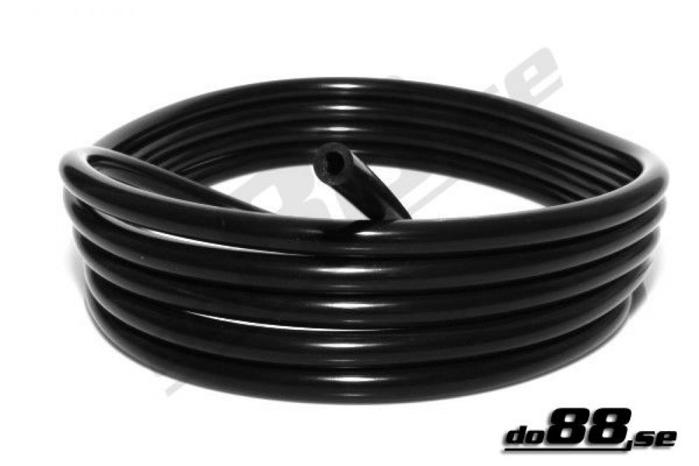 Vacuumhose Black 6,3mm in the group Silicone hose / hoses / Silicone hose Black / Vacuum hose at do88 AB (SV6.3x2.5)