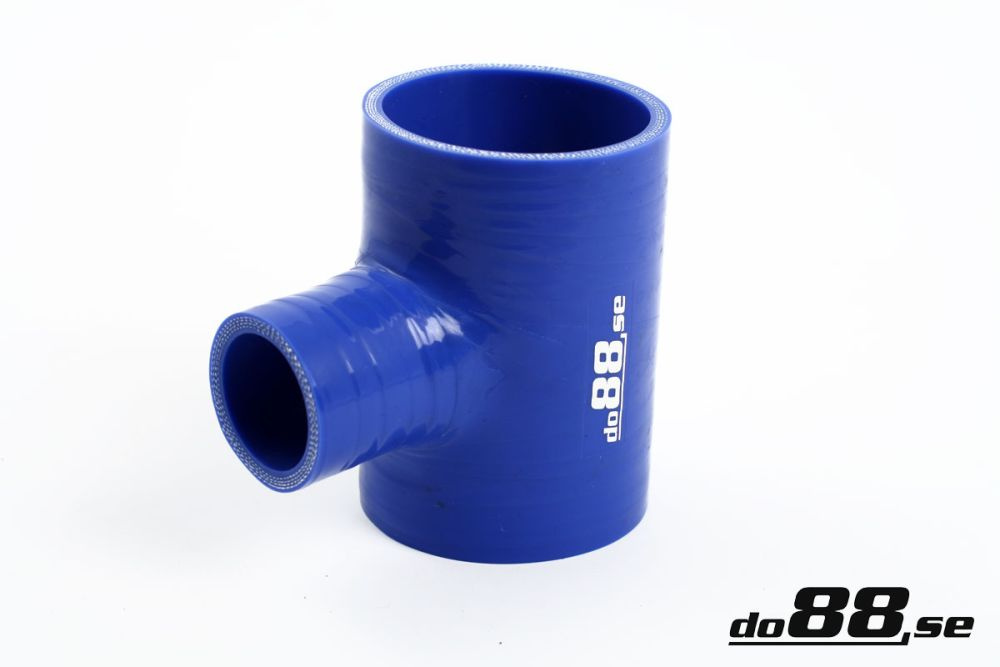 Silicone Hose Blue T 2,375\'\' + 1\'\' (60mm+25mm) in the group Silicone hose / hoses / Silicone hose Blue / T-piece / Outlet 25mm at do88 AB (T60)