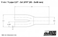 Y-rör 2,5´´ - 2x1,875´´ (63 - 2x48mm) Y-rör 2,5´´ - 2x1,875´´ (63 - 2x48mm)
