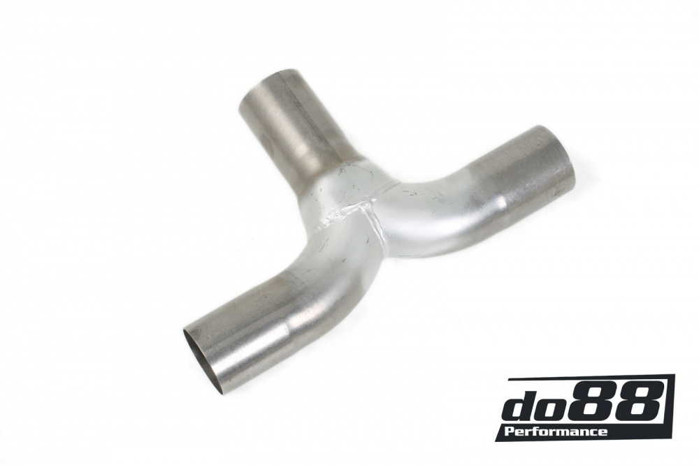 T-pipe 2,5\'\' - 2x2\'\' (63 - 2x51mm) in the group Engine / Tuning / Exhaust parts / 2,5\'\' (63mm) exhaust parts at do88 AB (U916351)
