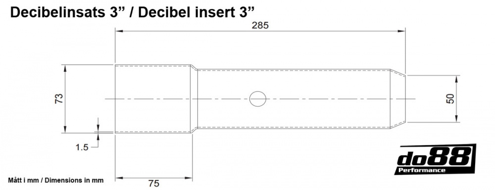 Decibelinsats 3´´ (76mm) Decibelinsats 3´´ (76mm)