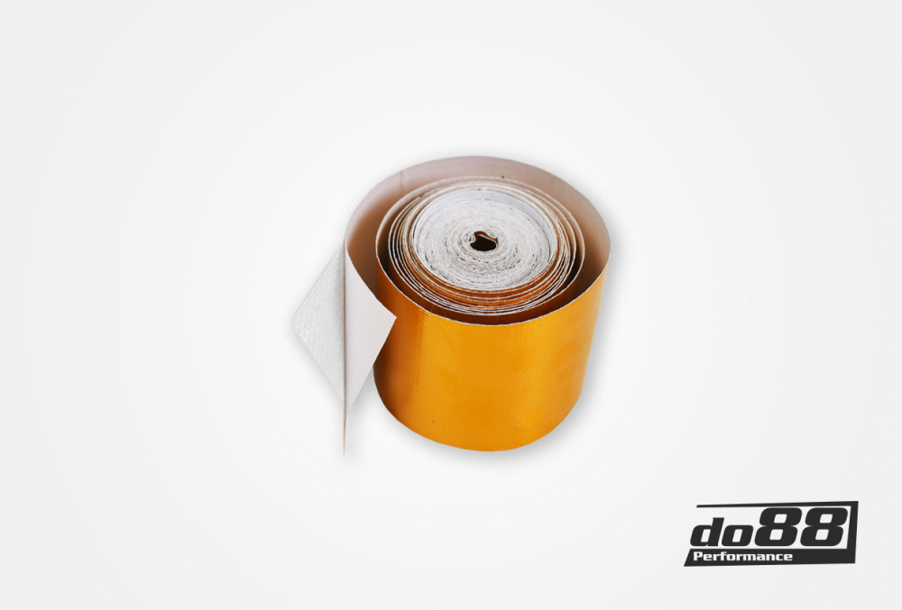 Värmeisolerande tejp guld 50mm 5m rulle