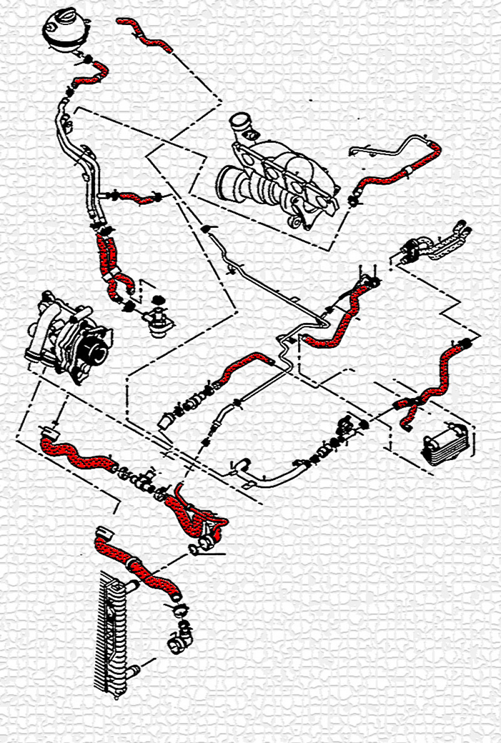 Kylarslangar VW GOLF Audi A3 2.0 TSI/TFSI